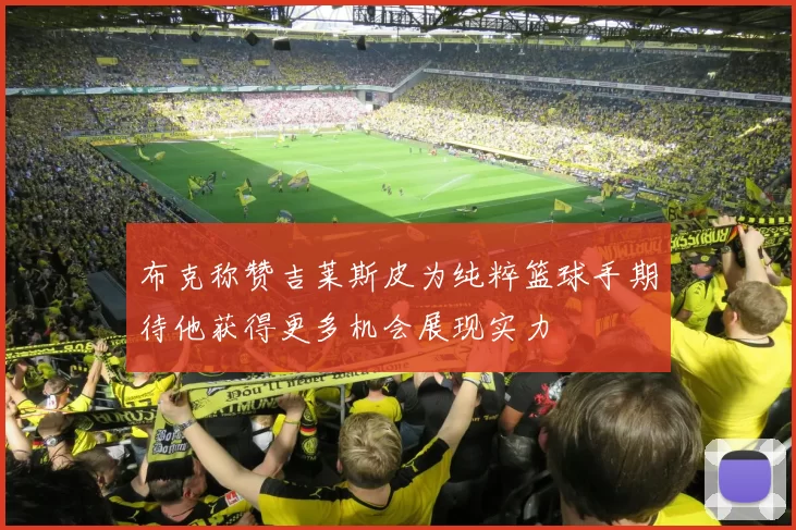 布克称赞吉莱斯皮为纯粹篮球手期待他获得更多机会展现实力